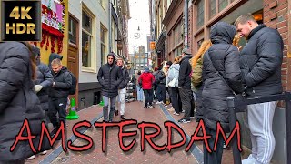 4K HDR How to Discover Amsterdam Nieuwe Hoogstraat Dam 9 Streets and Jordaan 🇳🇱 January 2024 [upl. by Ztnahc]