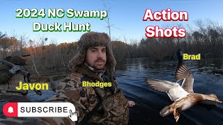 Duck Hunting Swamp  NC 2024 late season kill shot [upl. by Eltsryk]