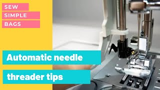 Automatic needle threader understand how it works and how to use it on your sewing machine [upl. by Medora]