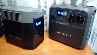 Tecnología 26  Comparativa de estacioes de energía Bluetti AC180 vs EcoFlow Delta 2  Technology [upl. by Earissed]