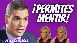 Pedro Sánchez SE MERIENDA a Susana Griso y la RETRATA  Permites la MENTIRA en tu programa [upl. by Della]