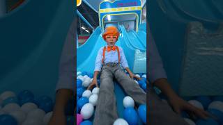 Kid Blippi Learns Colors at the Indoor Playground blippi shorts [upl. by Ahtrim]