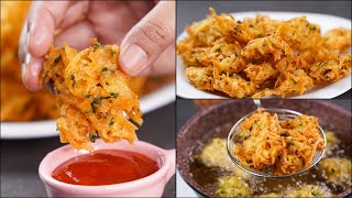 CRISPY POTATO LACCHA PAKORA  ALOO LACCHA PAKORA  CRUNCHY POTATO PAKODA RECIPE  ALOO PAKORA [upl. by Nuhsed]