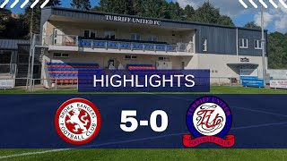 SHFL 202425 Matchday 1  Brora Rangers 50 Turriff United [upl. by Yajnas511]