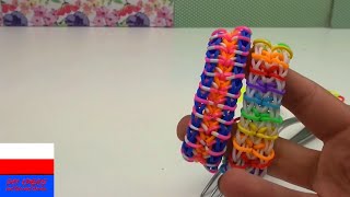 ZRÓB TO SAMA BRANSOLETKA ZIPPY CHAIN Z LOOM BANDS NA WIDELCACH [upl. by Ahsenyl]