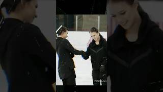 kamilaalinaand anna enjoy in basecamp figureskating kamilla alinazagitova annashcherbakova [upl. by Bozuwa359]