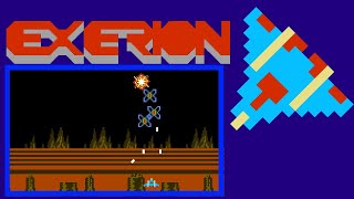 Exerion FC · Famicom video game port  1 player 4loop session 🎮 [upl. by Atteuqehs926]