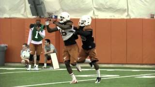 Longhorn Blitz WRs vs DBs Aug 13 2013 [upl. by Ateiram]