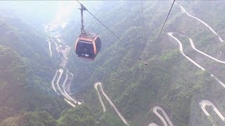 Tianmen Mountain Cableway in Zhangjiajie China 天門山 [upl. by Crichton391]