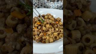 Ditaloni integrali con lenticchie e salsiccia [upl. by Nnylyak73]