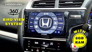 Woodman Car Stereo with 8GB RAM for Honda WRV with 360 Bird View Camera  Woodman customer review [upl. by Brade]