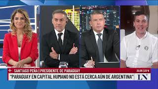 quotLe diría a Milei que busque el consenso políticoquot Santiago Peña presidente de Paraguay [upl. by Chantal]