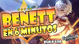 BENNETT BUILD GOD EN 6 MINUTOS 🔥👍  Guía build Bennett  Genshin Impact [upl. by Sahpec800]