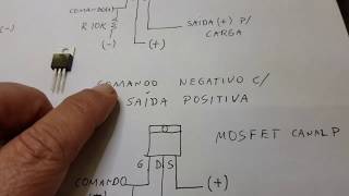 Como usar transistores mosfet canal N ou P ao invés de reles para chaveamento de cargas elétricas [upl. by Honebein247]