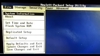 Bios Configuration Compaq  hp setup Utility [upl. by Piotr]