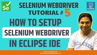 Selenium WebDriver Tutorial 5  How to Setup Selenium WebDriver in Eclipse IDE [upl. by Christian]