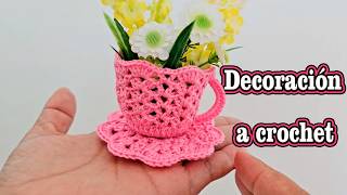 ✨ IDEAS a CROCHET quotAprende a tejer Decoración a Ganchilloquot  Patrón elegante [upl. by Dorcas]