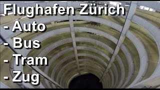 Öffentlicher Verkehr am Flughafen Zürich Kanton Zürich Schweiz 2014 [upl. by Mei]