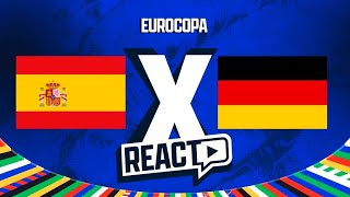 ESPANHA x ALEMANHA  Euro Copa Quartas de final FSC React [upl. by Beatty]