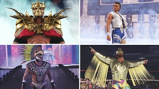 WWE 2K24 All DLC Entrances 40 Years Of WrestleMania Bonus Pack [upl. by Manard]