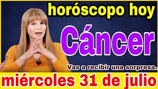 horoscopo de hoy Cáncer  Horóscopo Diario  Cáncer  31 de julio de 2024 [upl. by Marceau]