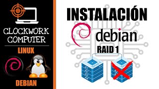 🐧DEBIAN 🛡️ INSTALACIÓN en RAID 1  MIRROR [upl. by Enelad124]