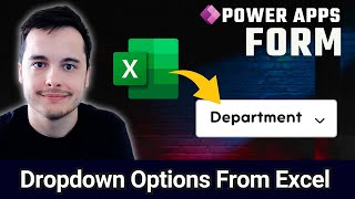 Connecting your Power Apps form dropdown to a different table Excel  Power Apps [upl. by Emya]