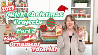 Simple Christmas Decor Projects Part 2 Free Ornament Tutorial [upl. by Carmelle]