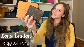 REVIEW Louis Vuitton Zippy Coin Purse Features What Fits [upl. by Derwon959]