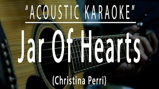 Jar of hearts  Christina Perri Acoustic karaoke [upl. by Enneiluj]