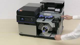 How to Load Roll Paper Fanfold Paper in Printer EPSON CWC8000 Series Easy Tips and Tricks 3labels [upl. by Enenaj]