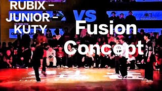 Rubix  Junior  Kuty VS X CREW AT FUSION CONCEPT  THE 360S [upl. by Enairb679]