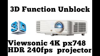 New firmware 101 UNBLOCK 3D function  Viewsonic PX748 What are the new improvements [upl. by Arracahs364]