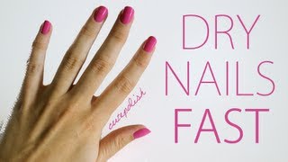 5 Ways To Dry Your Nails Fast [upl. by Ayekehs]