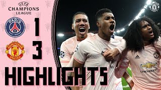 Highlights  Solskjaers young stars stun PSG  PSG 13 Manchester United  UEFA Champions League [upl. by Sivel]