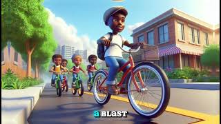 Wheels on My Bike  Fun Kids Bicycle Song with lyrics [upl. by Elegna570]