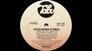 Full Track  Alexander Oneal  What Can I Say To Make You Love Me Hateful Club Mix [upl. by Nesyrb]