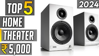 Top 5 best home theater under 5000 in india 2024  Best home theater system 2024 under 5000 [upl. by Atiuqrehs912]