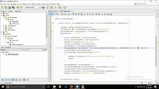 ClientServer Chatting Using UDP Protocol in JAVA [upl. by Anwat]