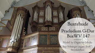 Buxtehude Praeludium GDur BuxWV 147  Schnitger organ 1687 Steinkirchen Hauptwerk [upl. by Clerissa]