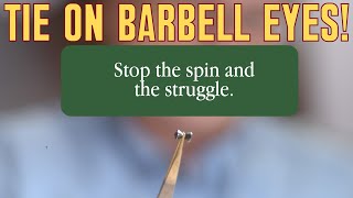 Master The Art Of Tying Barbell And Bead Chain Eyes Without Spinning [upl. by Pros565]