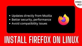 How to Install Firefox on Any Linux Distro  Hindi [upl. by Chaffee]