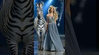 The woman fuses with a Zebra on AGT americagottelent magic magic fusion shorts [upl. by Sheepshanks]