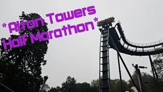 Run Alton Towers 2023 VLOG HALF MARATHON November 12th [upl. by Letty338]