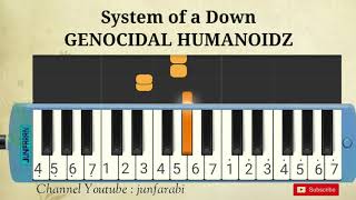 System of a Down  GENOCIDAL HUMANOIDZ  melodika easy [upl. by Ydissahc]