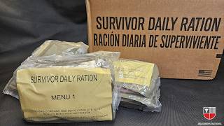 US Survivor Daily Ration SDR 24Hour MRE Review 🇺🇸 NEW FEMA Emergency Meal Ready To Eat Taste Test [upl. by Ladnik554]