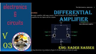 The differential amplifier analysis بالعربي [upl. by Doownelg]