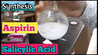 Acylation of salicylic acid [upl. by Dearden]