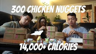 300 CHICKEN NUGGET CHALLENGE [upl. by Arahs]