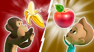 Apples and bananas  Nursery Rhymes amp Kids Songs  Toddler Town Family [upl. by Agace]